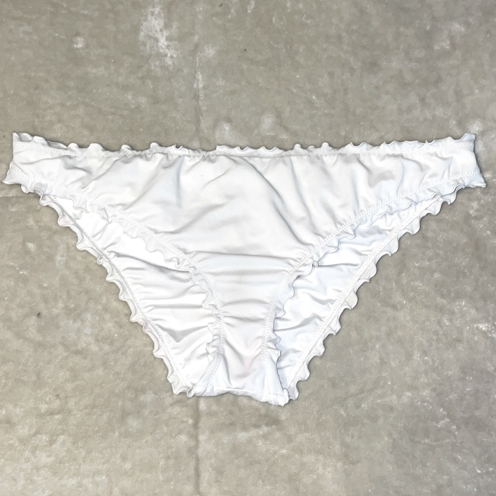 white bikini bottoms